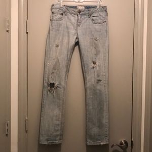 Free People distressed denim jean